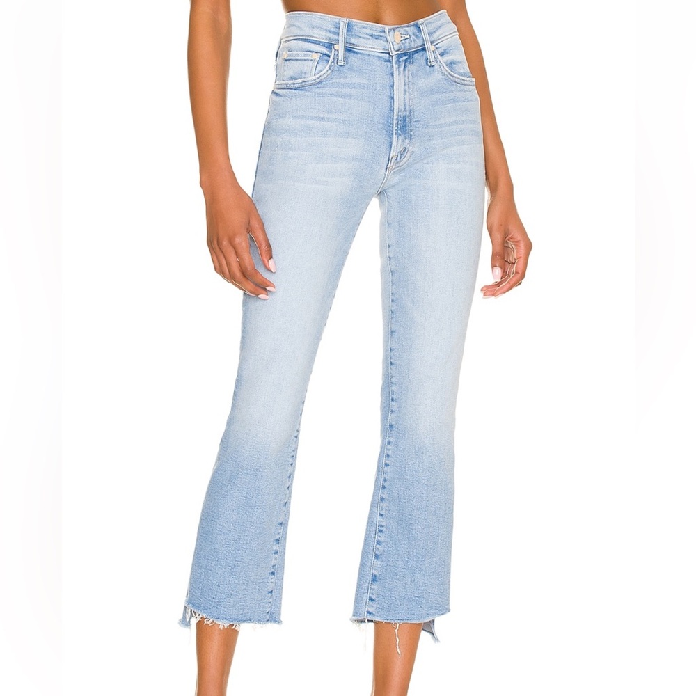 Mother the insider crop step fray jeans limited edition